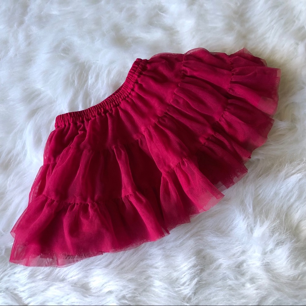 🔥4/$20🔥BabyGap Dark Pink Tutu Skirt - Picture 4 of 4